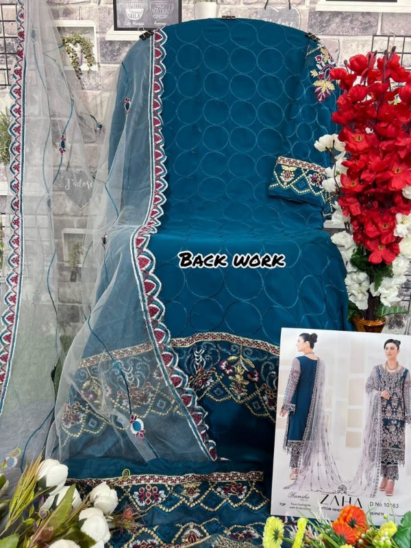 ZAHA 10163 RAMSHA VOL 10 PAKISTANI SUITS