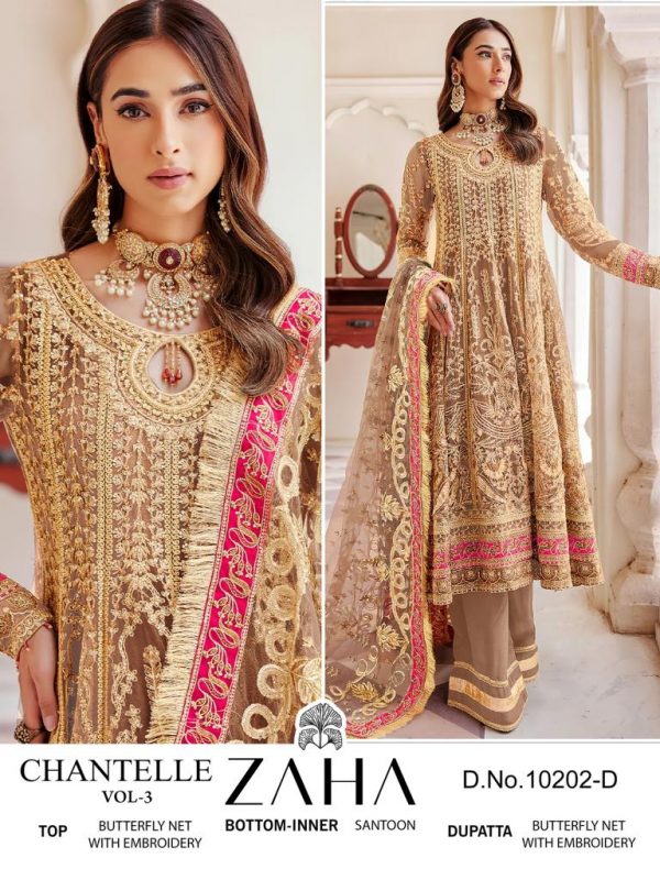 ZAHA 10202 A TO D CHANTELLE VOL 3 SALWAR SUITS