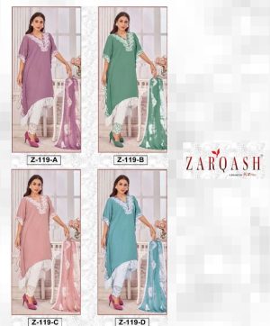 ZARQASH Z 119 A TO D READYMADE COLLECTION