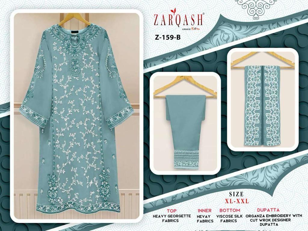 ZARQASH Z 159 B READYMADE SUITS WHOLESALE