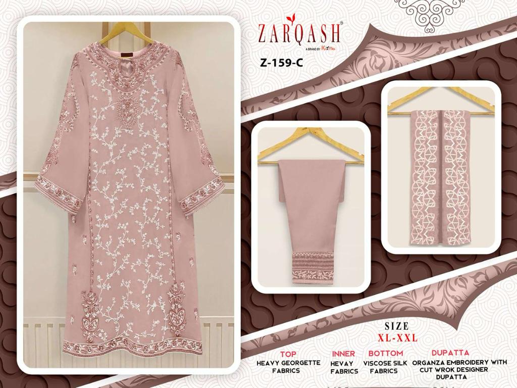 ZARQASH Z 159 C READYMADE SUITS WHOLESALE