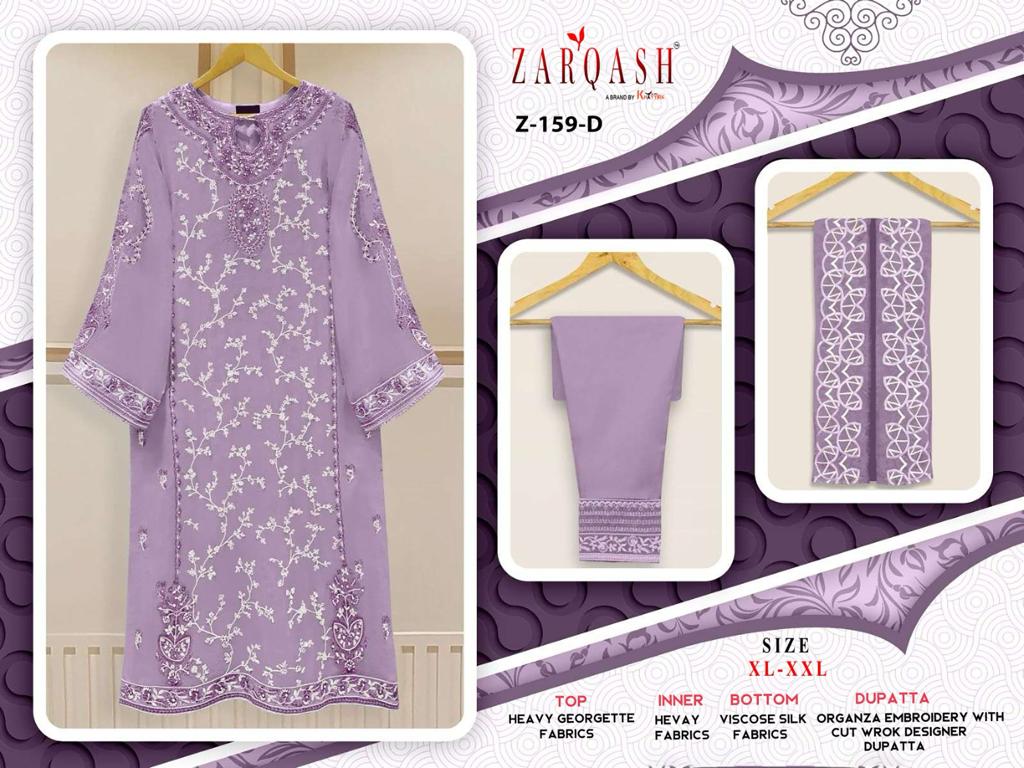 ZARQASH Z 159 D READYMADE SUITS WHOLESALE