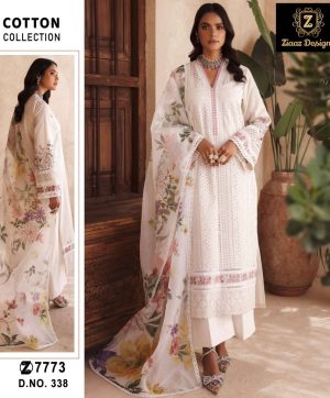 ZIAAZ DESIGNS 338 PAKISTANI SUITS WHOLESALE