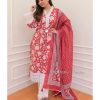 AKSHAR DESIGNER RED PAKISTANI COTTON SUITS