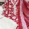 AKSHAR DESIGNER RED PAKISTANI COTTON SUITS