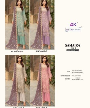 AL KHUSHBU ALK 4049 A TO D SAMAIRA VOL 4 SALWAR SUITS