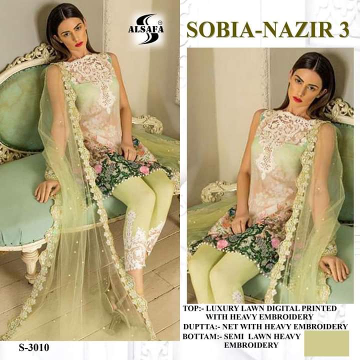 AL SAFA S 3010 SOBIA NAZIR 3 PAKISTANI SUITS