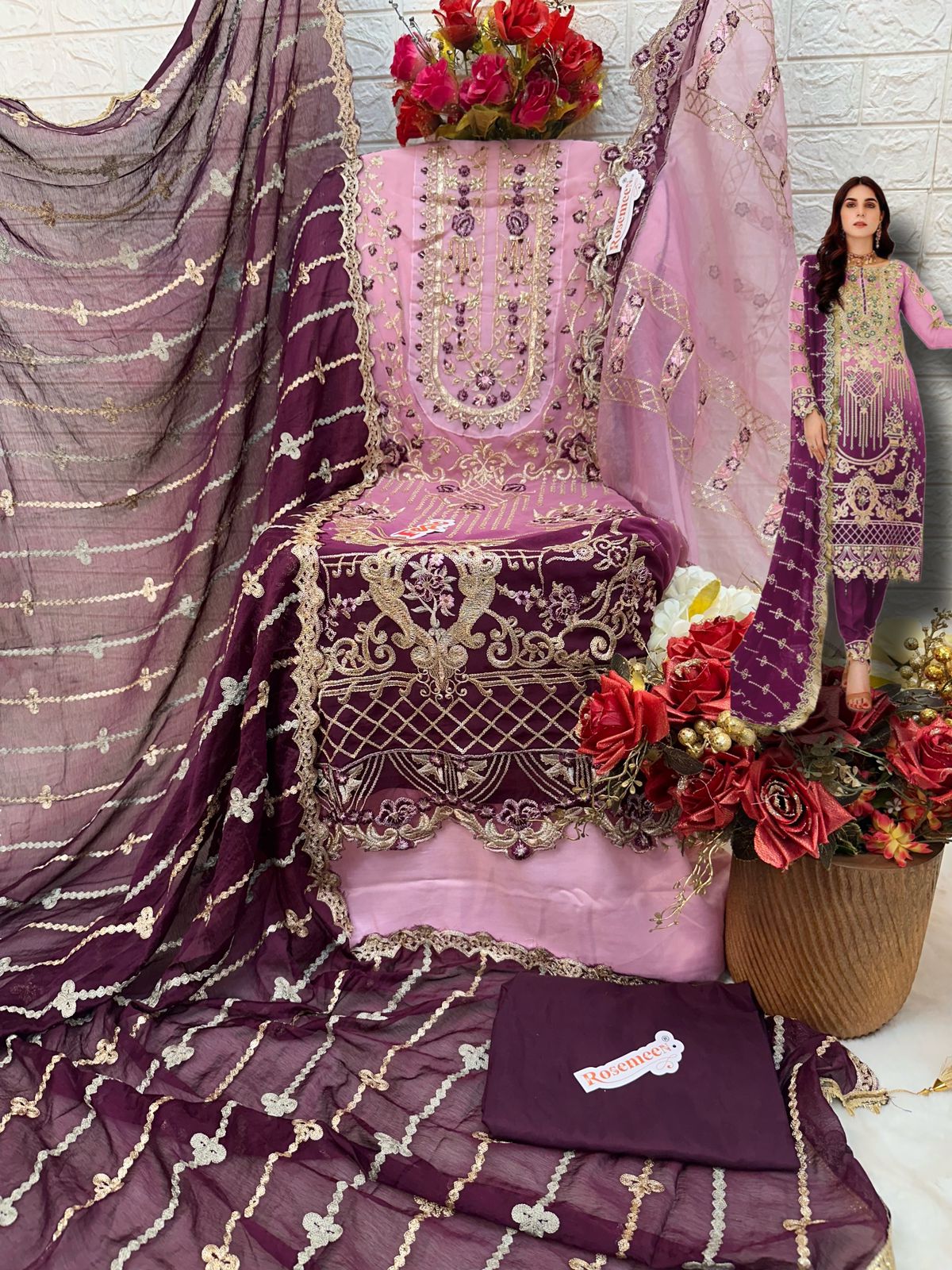 FEPIC C 1322 A TO D ROSEMEEN SALWAR SUITS