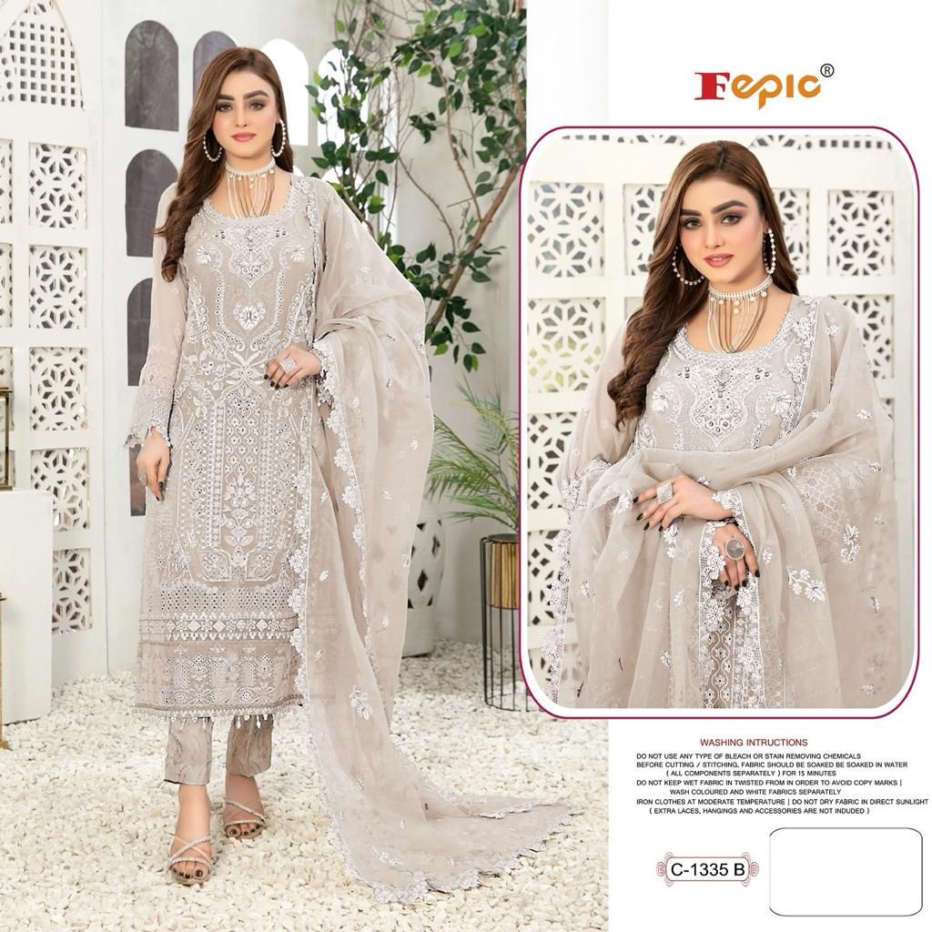 FEPIC C 1335 B ROSEMEEN PAKISTANI SUITS