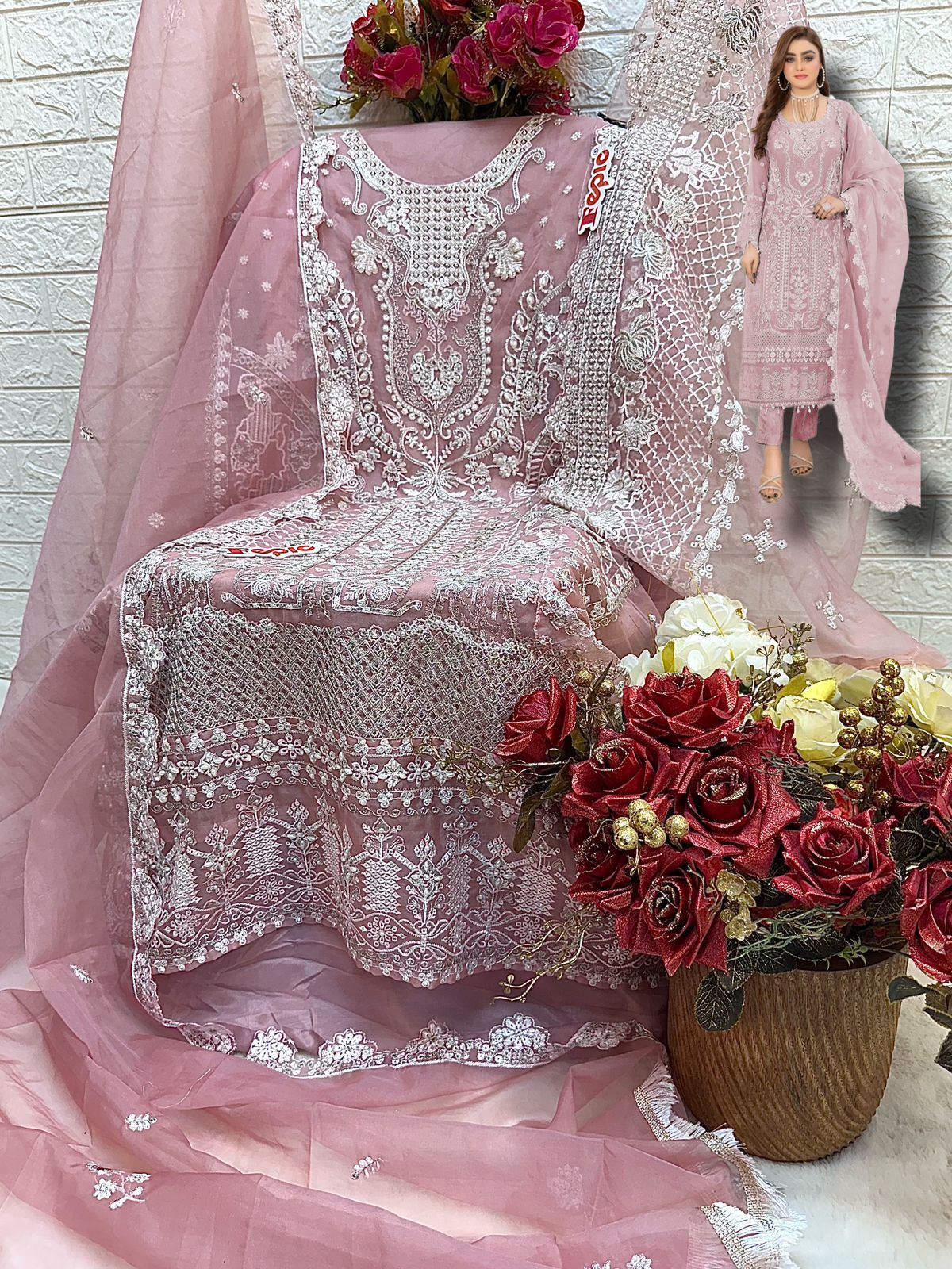 FEPIC C 1335 C ROSEMEEN PAKISTANI SUITS