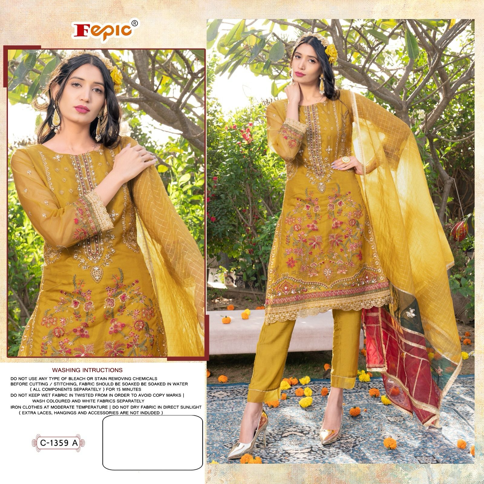 FEPIC C 1359 A ROSEMEEN SALWAR SUITS WHOLESALE