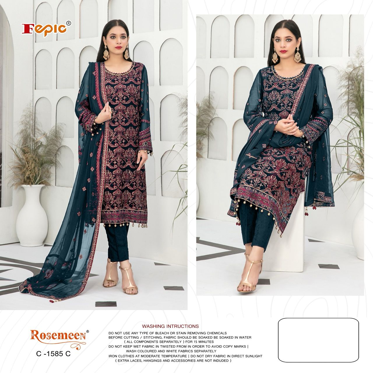 FEPIC C 1585 C ROSEMEEN SALWAR SUITS WHOLESALE