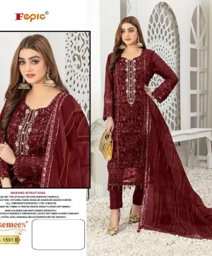 FEPIC C 1591 B ROSEMEEN SALWAR SUITS WHOLESALE