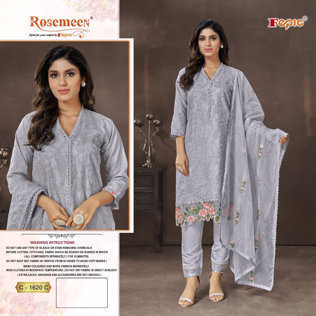 FEPIC C 1620 C ROSEMEEN SALWAR SUITS WHOLESALE