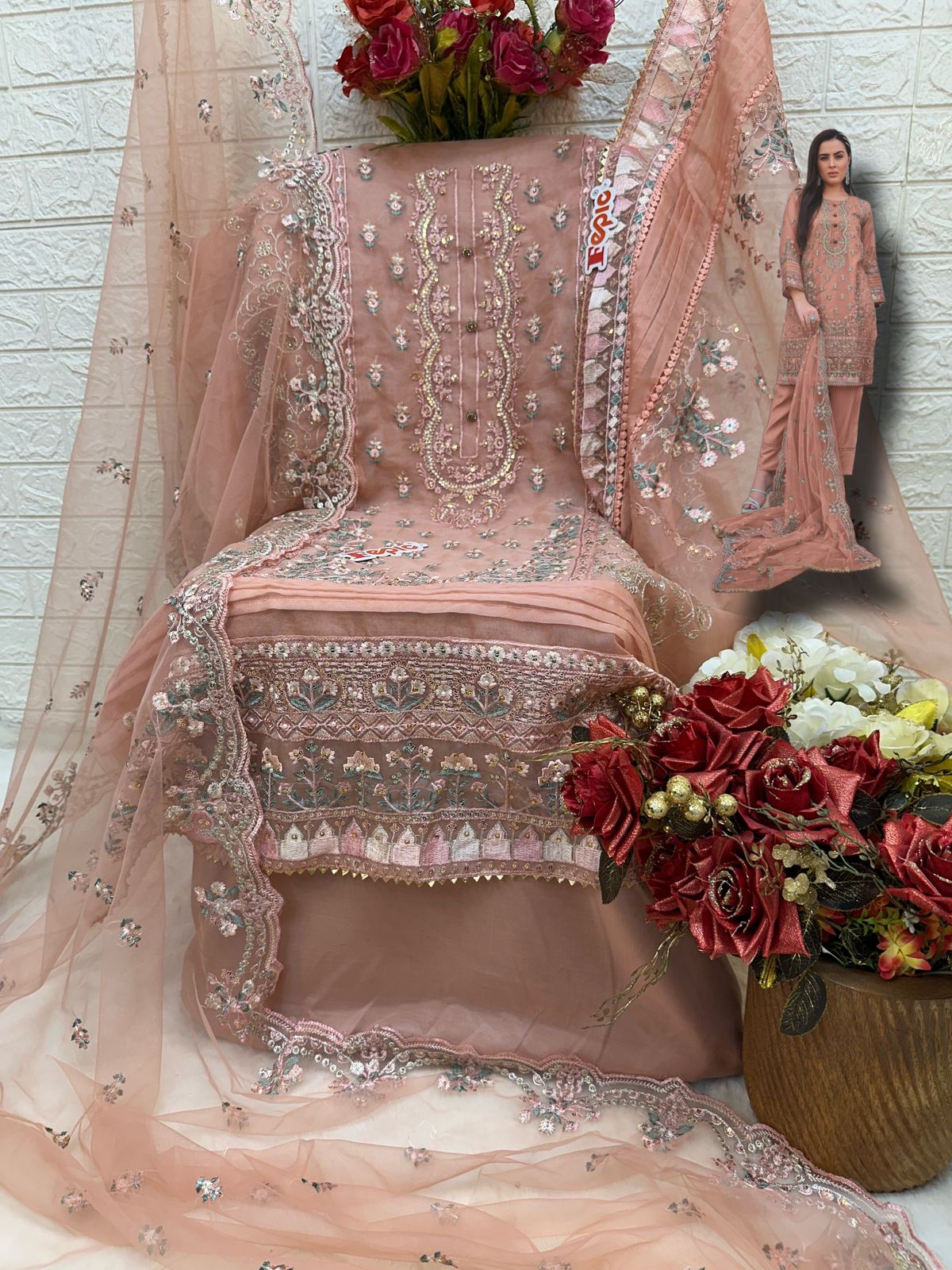 FEPIC C 1660 B ROSEMEEN PAKISTANI SALWAR SUITS