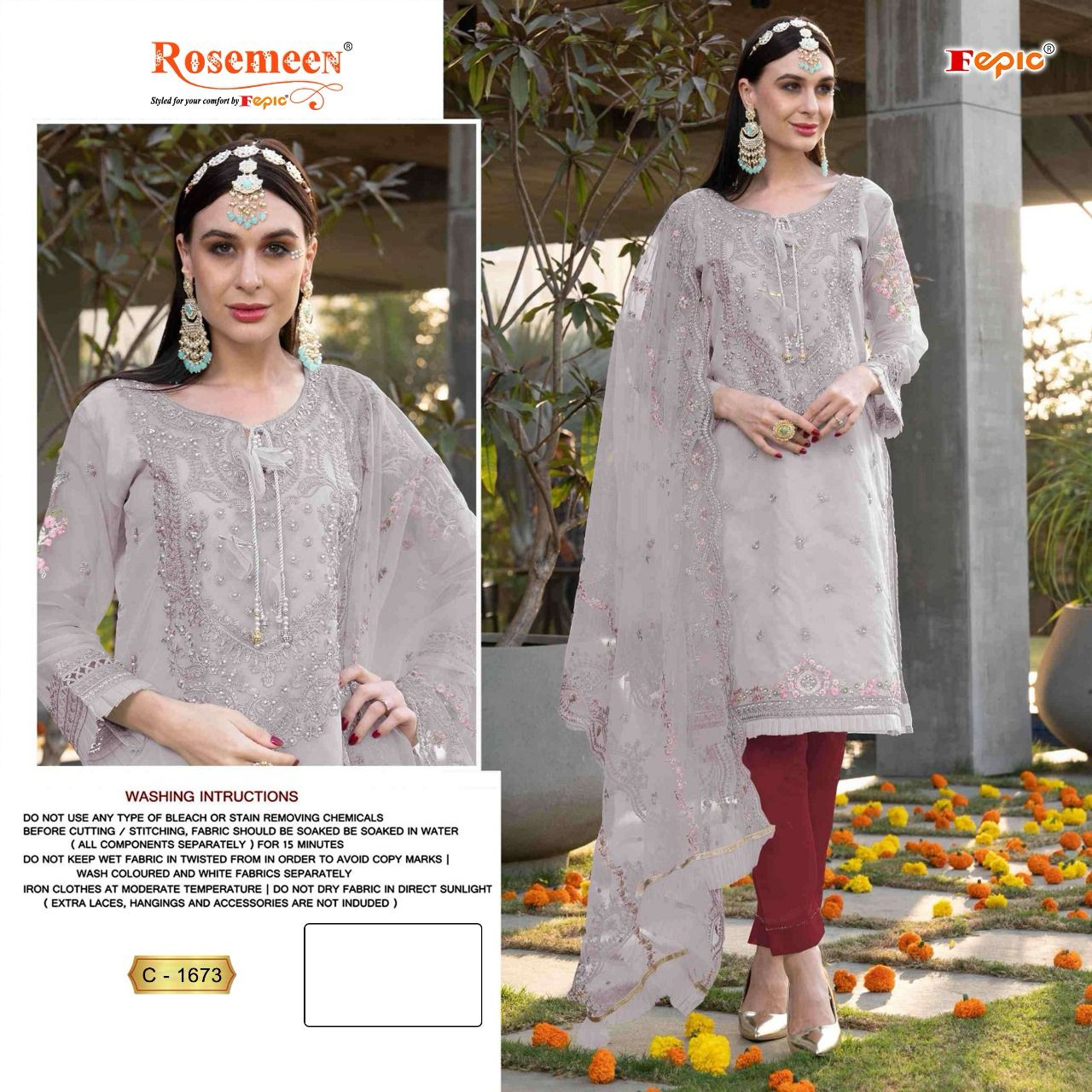 FEPIC C 1673 ROSEMEEN SALWAR SUITS WHOLESALE