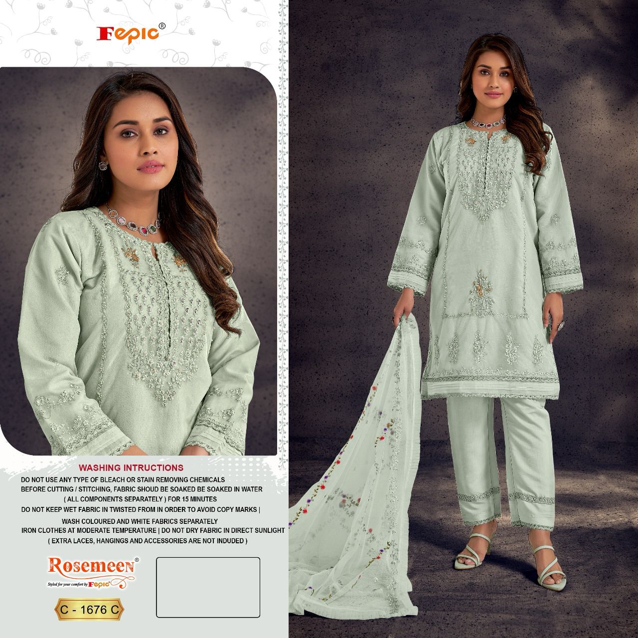 FEPIC C 1676 C ROSEMEEN SALWAR SUITS IN INDIA