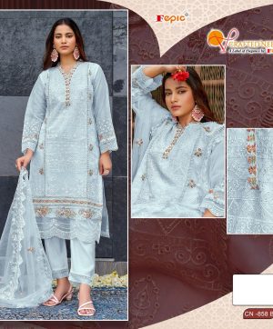 FEPIC CN 858 B CRAFTED NEEDLE READYMADE SALWAR SUITS