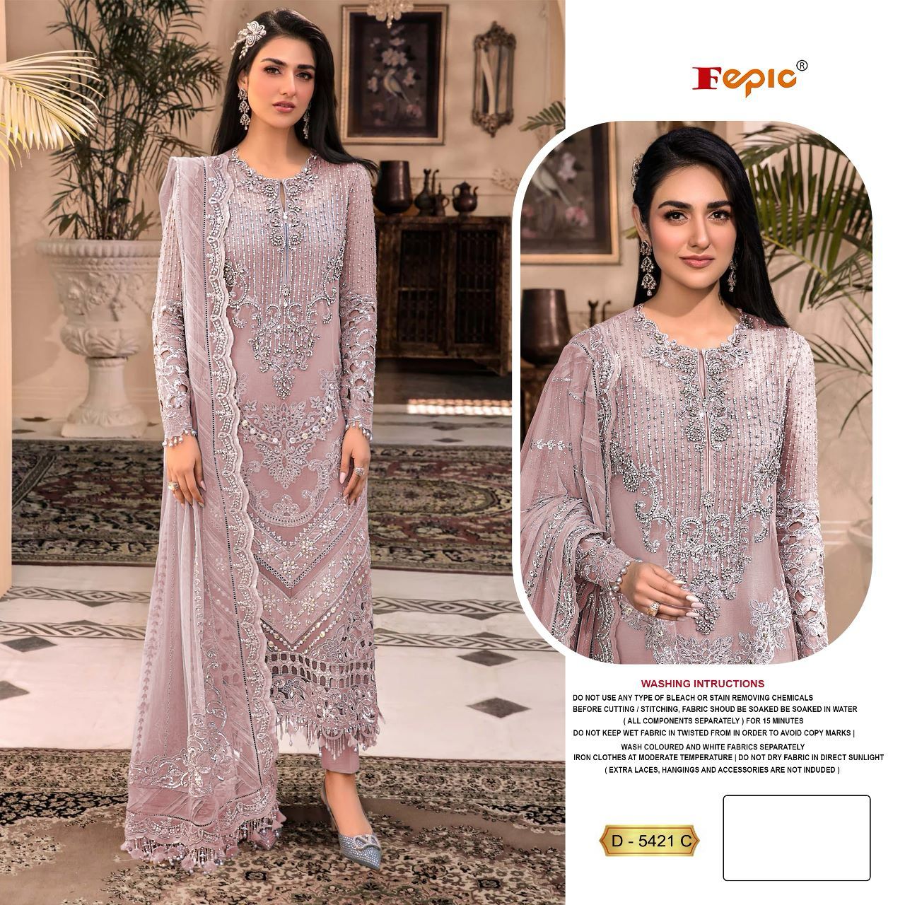 FEPIC D 5421 C ROSEMEEN PAKISTANI SUITS IN INDIA