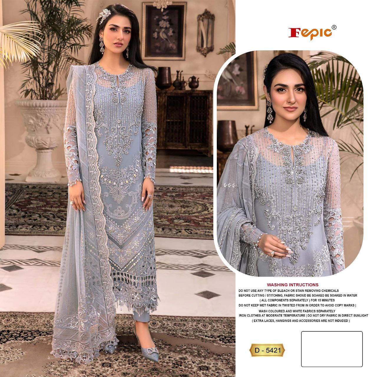 FEPIC D 5421 ROSEMEEN PAKISTANI SUITS IN INDIA