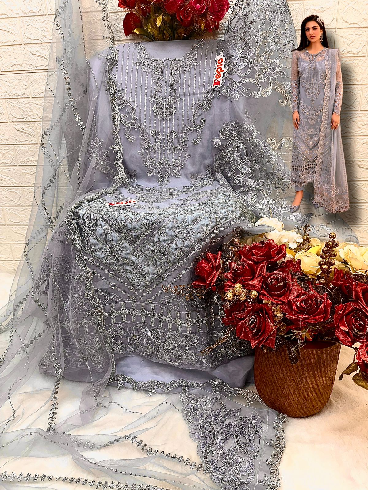 FEPIC D 5421 ROSEMEEN PAKISTANI SUITS IN INDIA