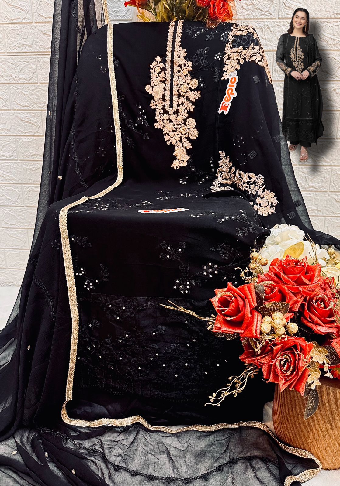 FEPIC D 5423 ROSEMEEN SERIES PAKISTANI SUITS