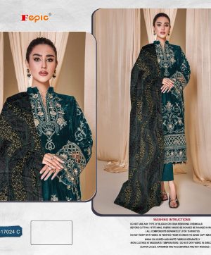 FEPIC V 17024 C ROSEMEEN VELVET SALWAR SUITS