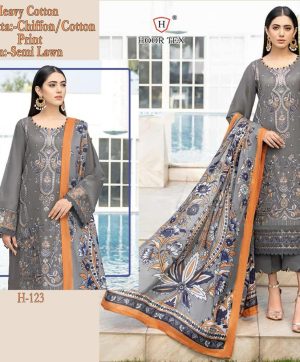 HOOR TEX H 123 PAKISTANI SUITS WHOLESALE