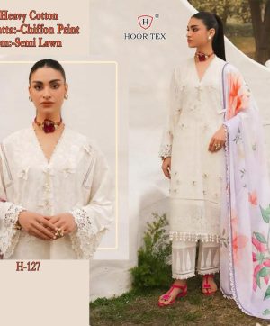 HOOR TEX H 127 PAKISTANI SUITS MANUFACTURER