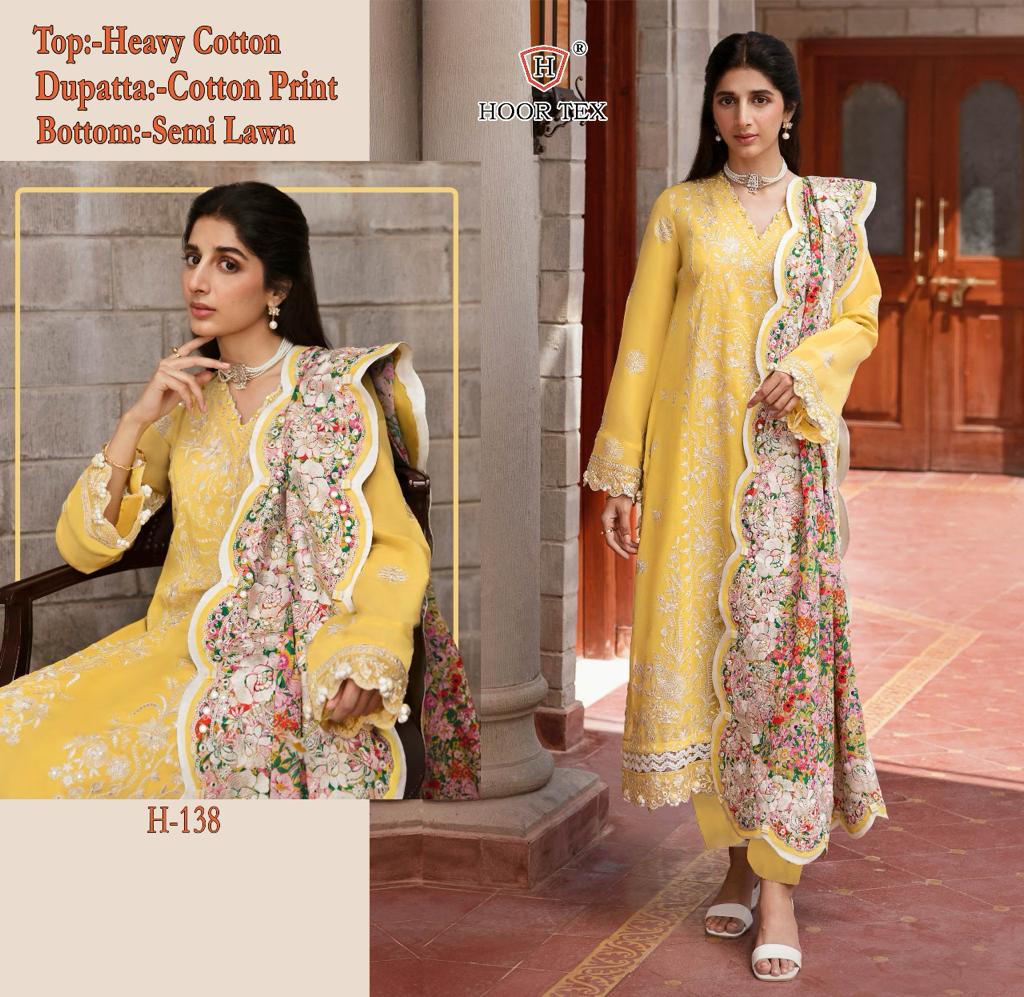 HOOR TEX H 138 PAKISTANI SUITS MANUFACTURER