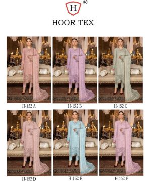 HOOR TEX H 162 A TO F SALWAR SUITS WHOLESALE