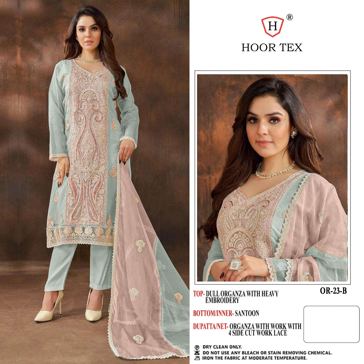 HOOR TEX OR 23 B PAKISTANI SUITS IN INDIA