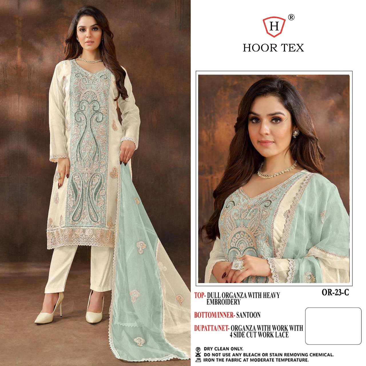 HOOR TEX OR 23 C PAKISTANI SUITS IN INDIA