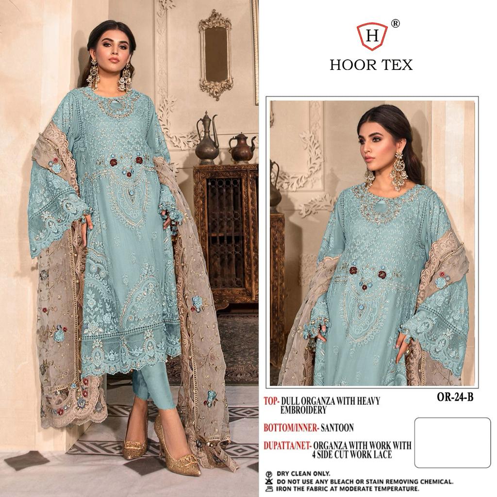 HOOR TEX OR 24 A TO E PAKISTANI SUITS IN INDIA