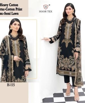 HOOR TEX H 115 PAKISTANI SUITS MANUFACTURER