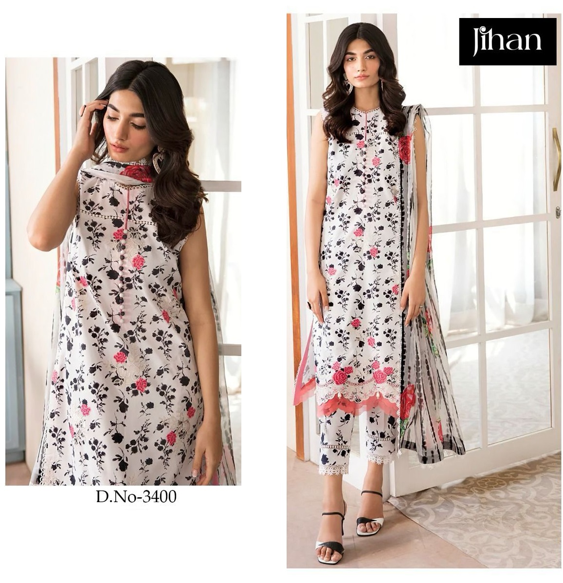 JIHAN 3400 PAKISTANI SALWAT SUITS IN INDIA