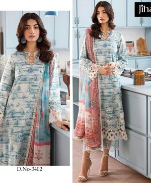 JIHAN 3402 PAKISTANI SALWAT SUITS IN INDIA