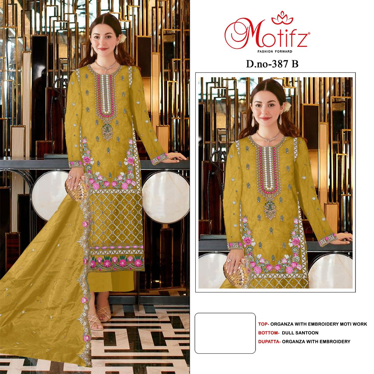 MOTIFZ 387 B PAKISTANI SUITS IN INDIA