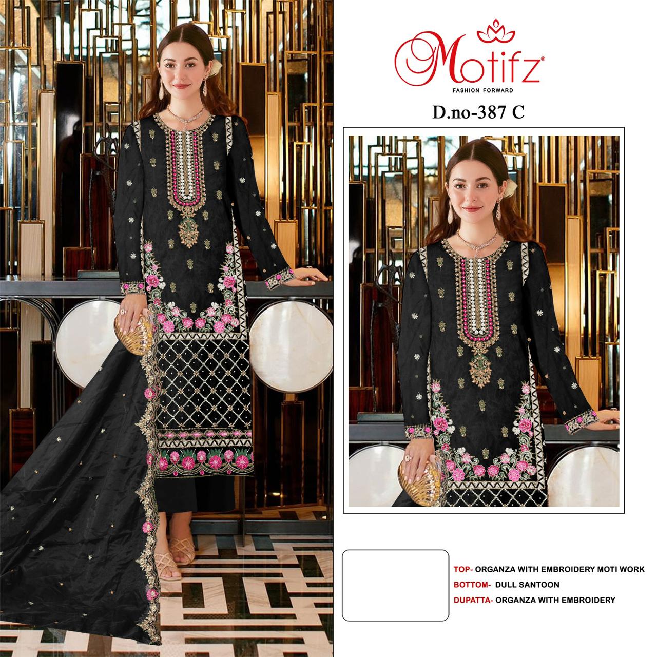 MOTIFZ 387 C PAKISTANI SUITS IN INDIA