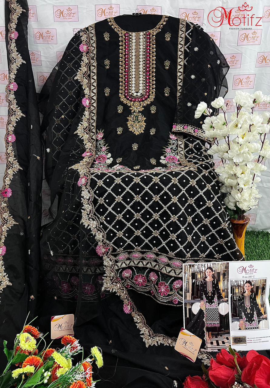 MOTIFZ 387 C PAKISTANI SUITS IN INDIA