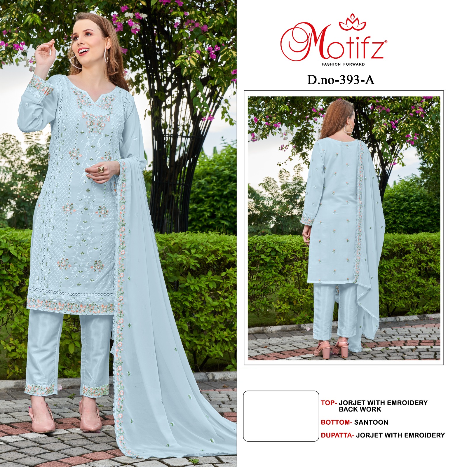 MOTIFZ 393 A TO D PAKISTANI SUITS IN INDIA