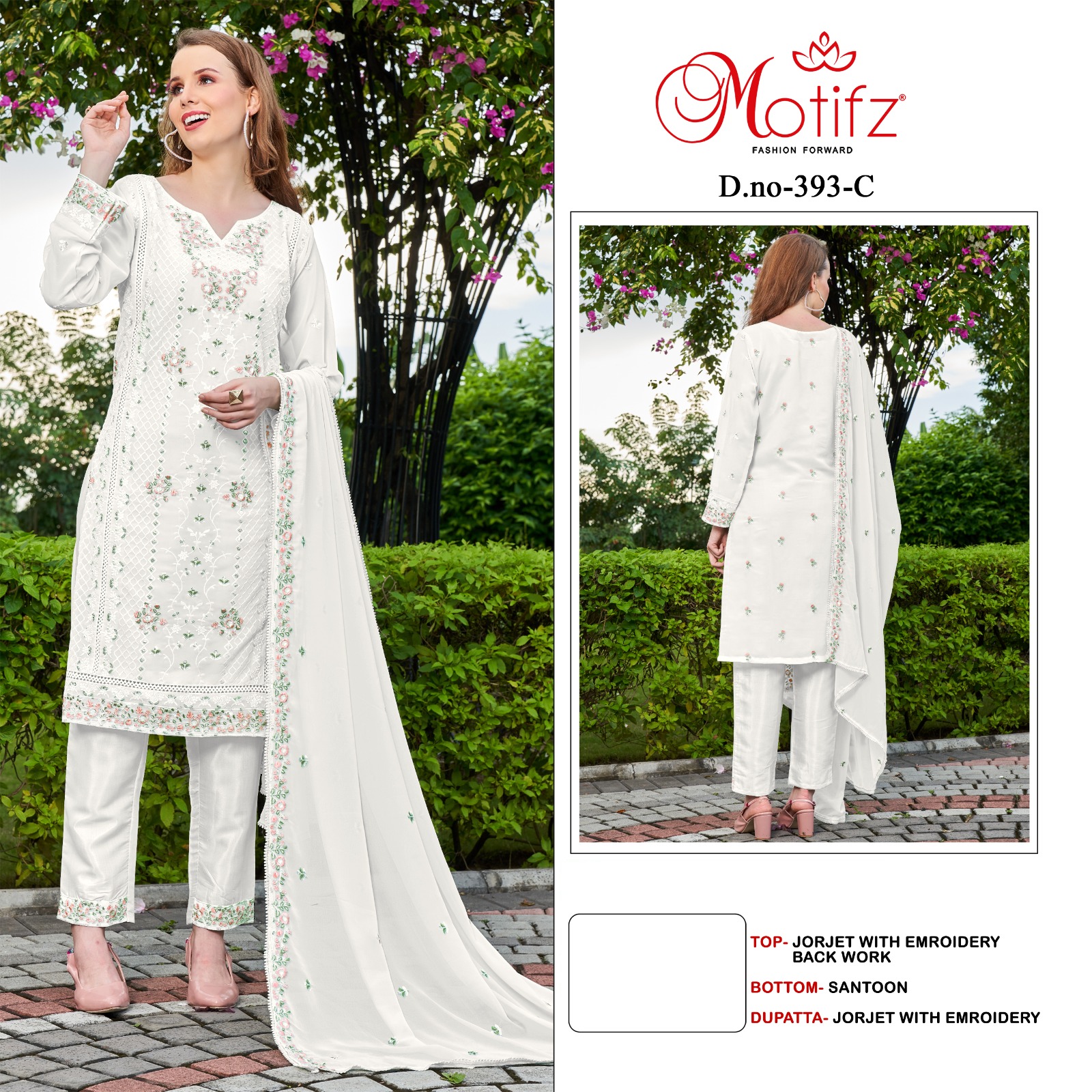 MOTIFZ 393 A TO D PAKISTANI SUITS IN INDIA