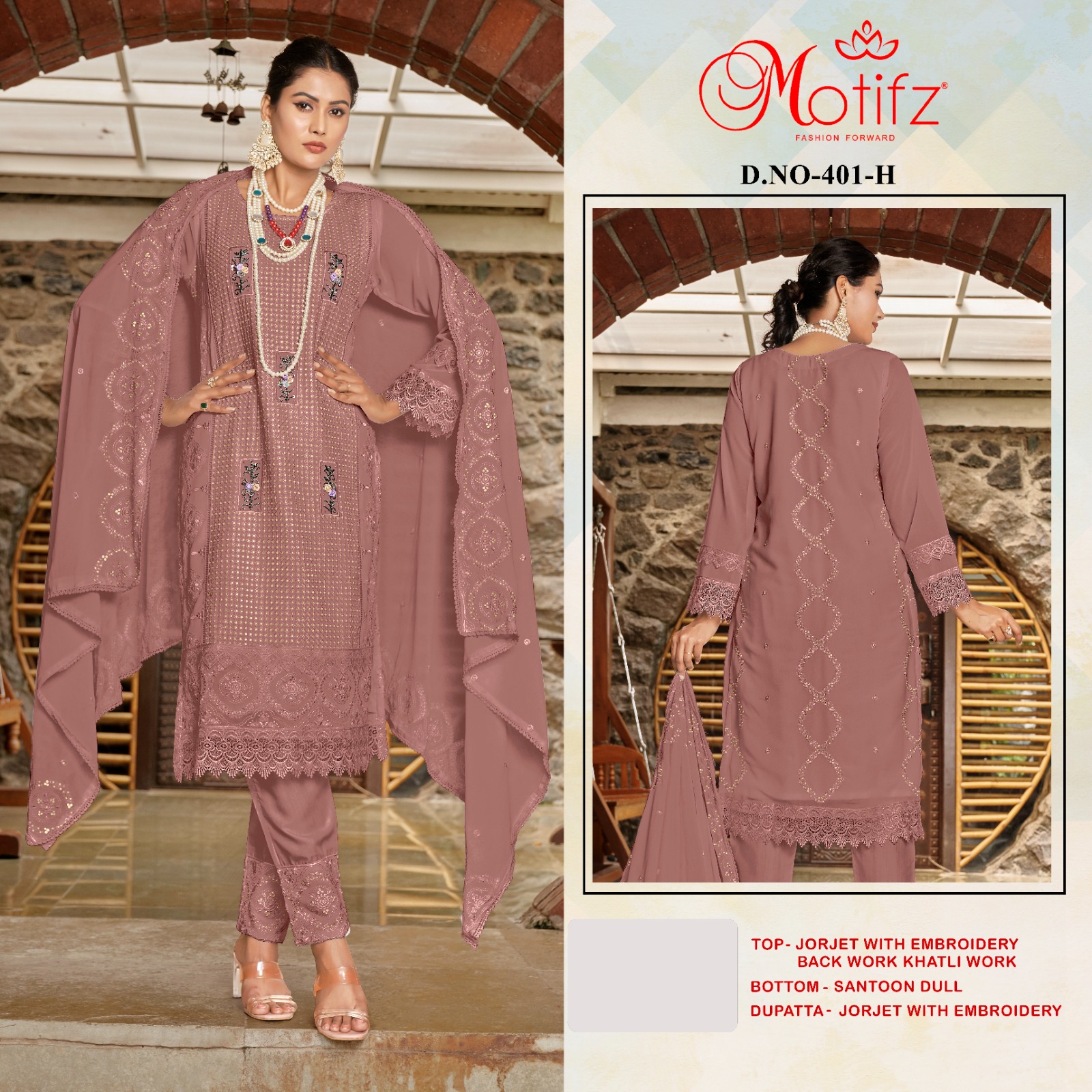 MOTIFZ 401 E TO H PAKISTANI SUITS IN INDIA