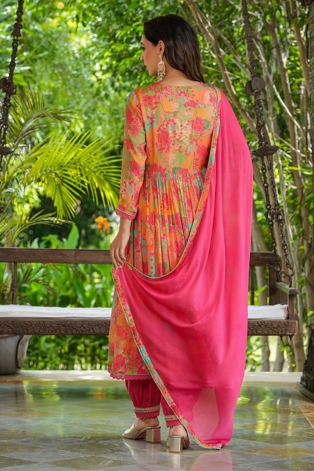 MURTI TRENDS PINK AFGHANI ANGRAKHA STYLE COLLECTION