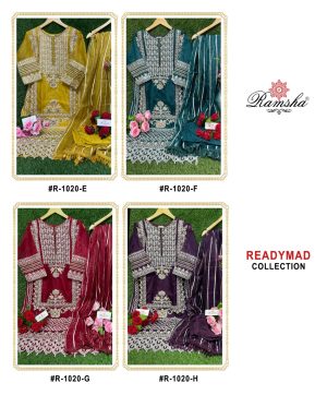 RAMSHA FASHION R 1020 E TO H READYMADE SUITS