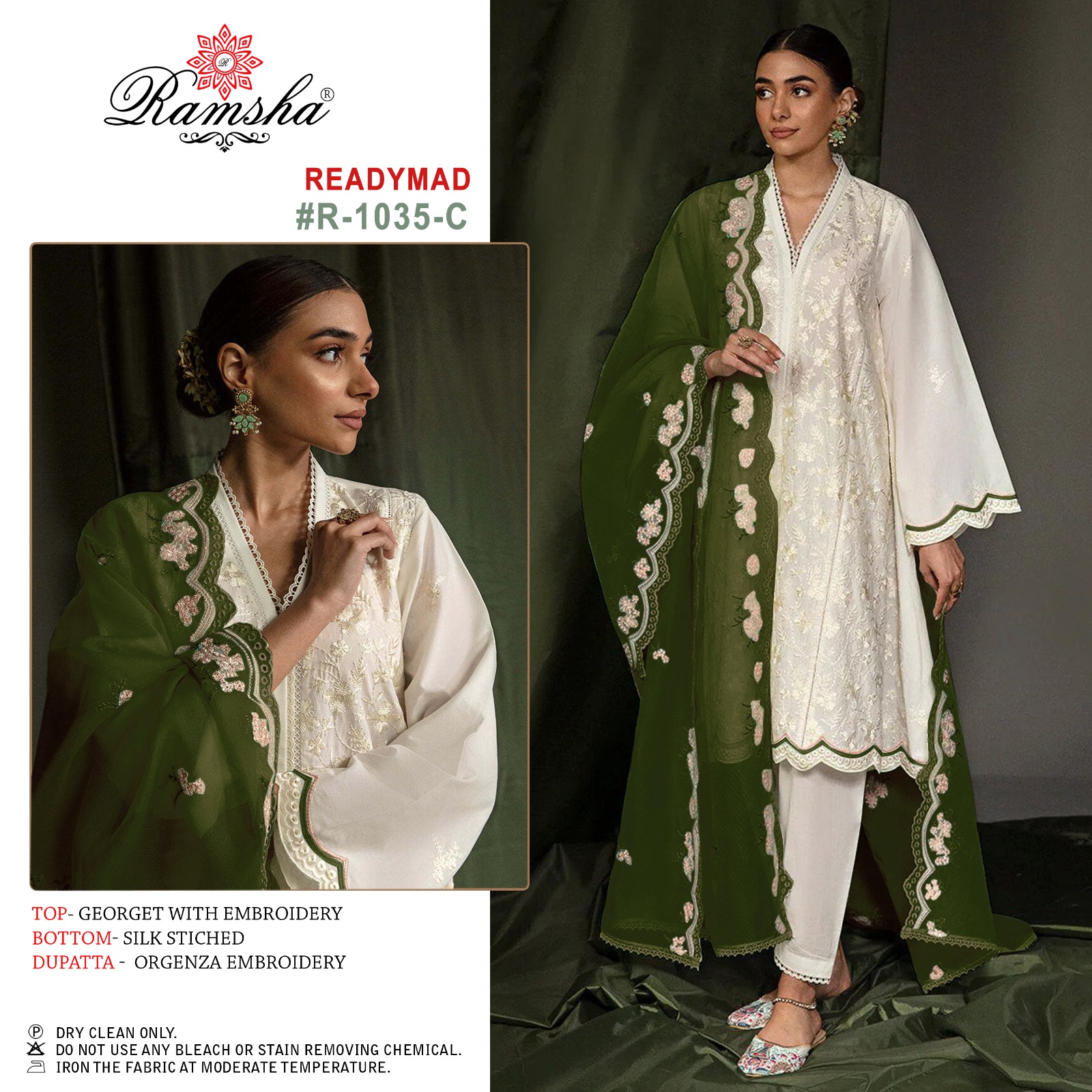 RAMSHA FASHION R 1035 C READYMADE SALWAR SUITS