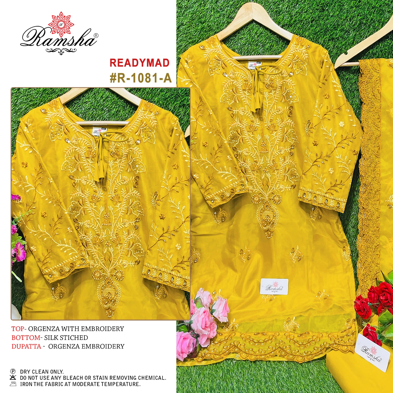 RAMSHA FASHION R 1081 READYMADE SUITS COLOURS