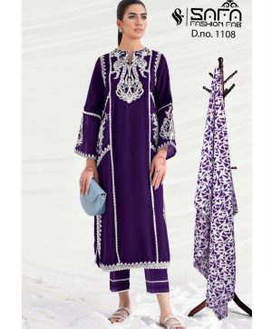 SAFA FASHION 1108 PURPLE READYMADE WHOLESALE