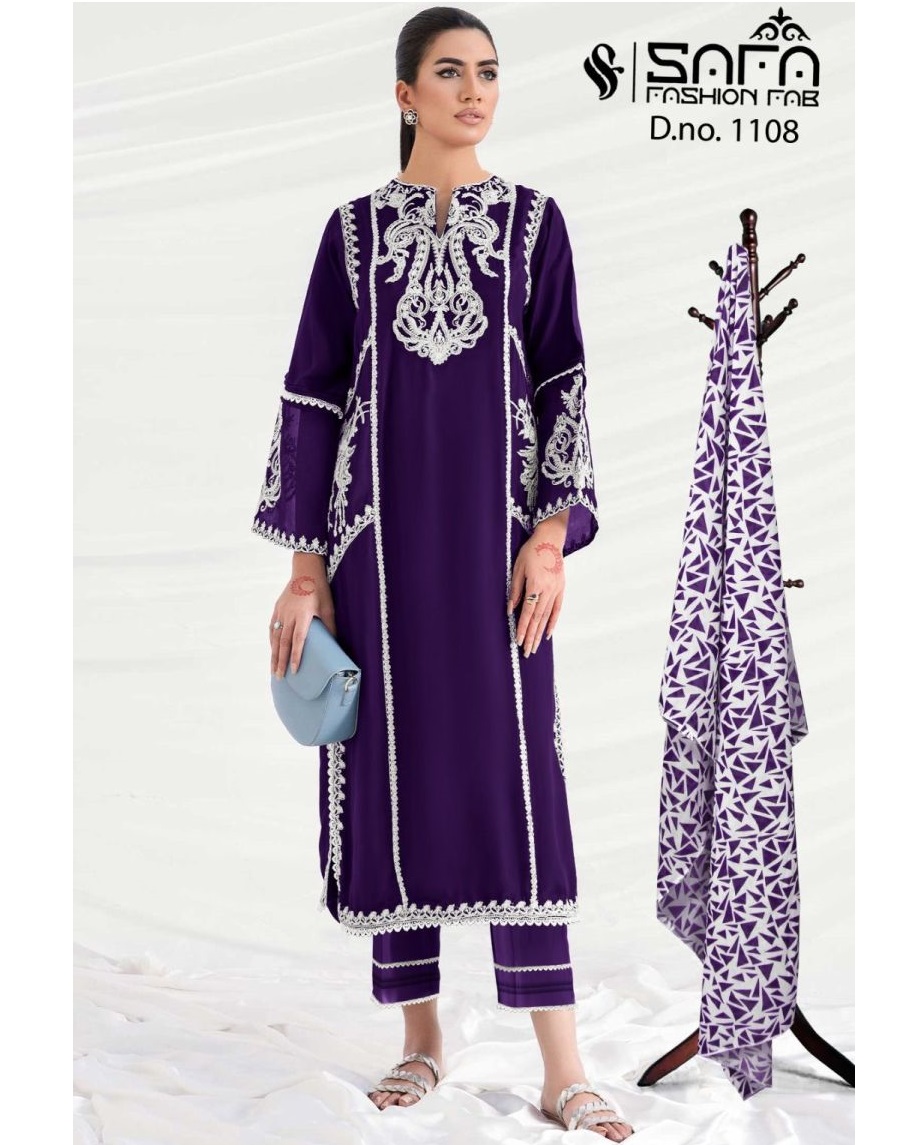 SAFA FASHION 1108 PURPLE READYMADE WHOLESALE