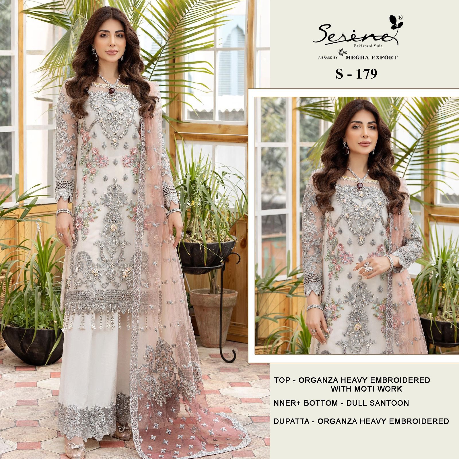 SERINE S 179 PAKISTANI SUITS MANUFACTURER